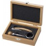 Set vino in bamboo ed acciaio inox