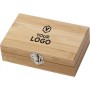 Set vino in bamboo ed acciaio inox