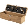 Set vino in bamboo ed acciaio inox - 4 accessori