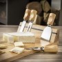 Set vino in bamboo ed acciaio inox - 4 accessori