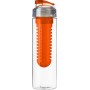 BORRACCIA IN ABS TRASPARENTE CON INFUSORE arancione